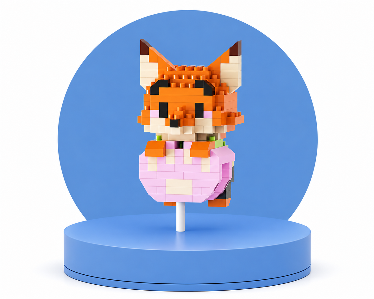 Diane Foxington mini building block figure display image