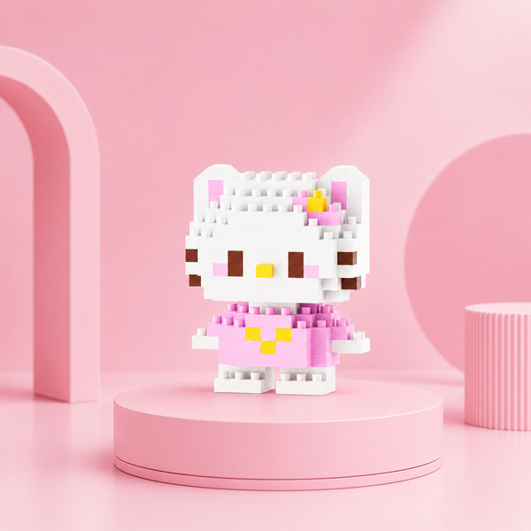 Hello Kitty Pink Outfit mini building block figure featured image