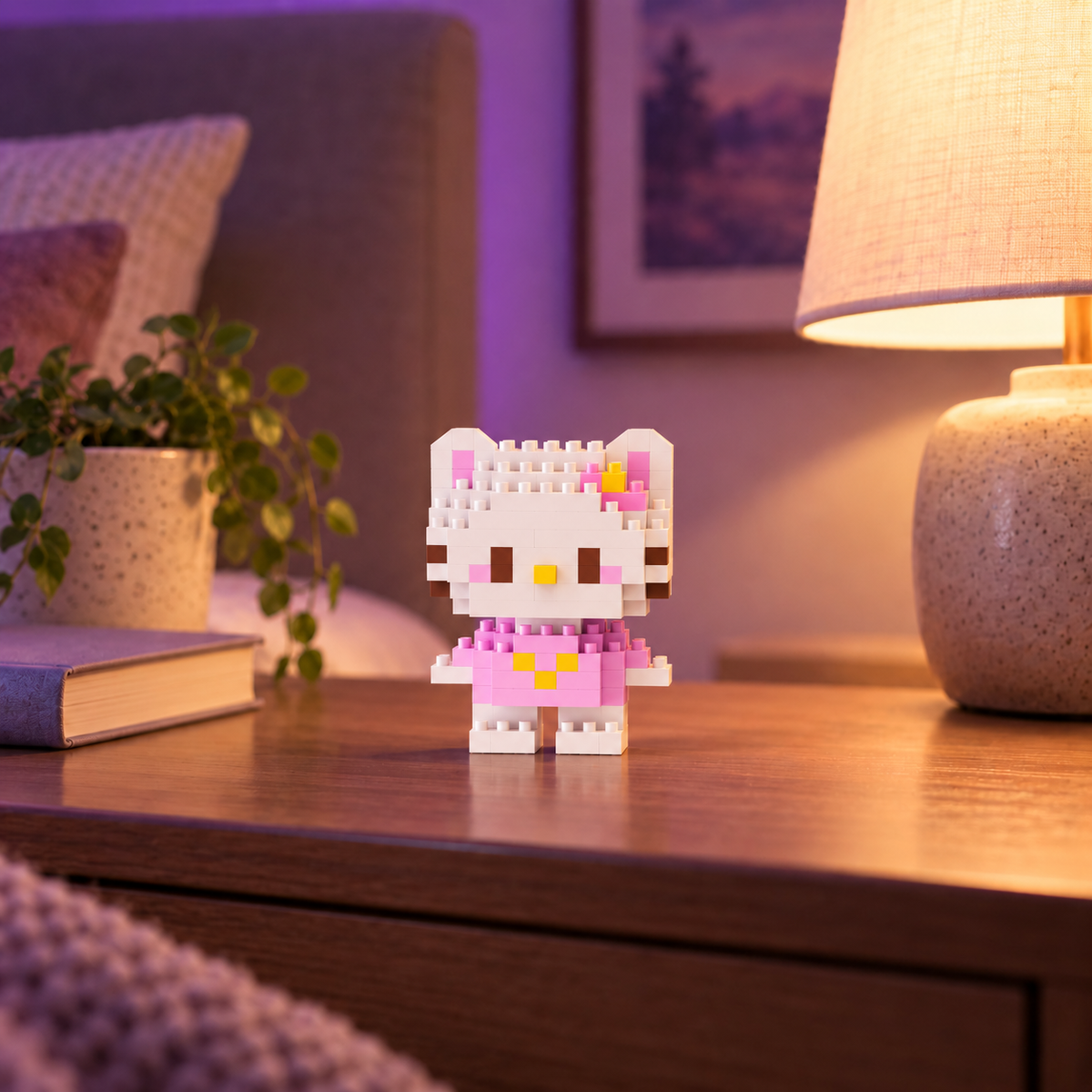 Hello Kitty Pink Outfit Mini Building Block Figure