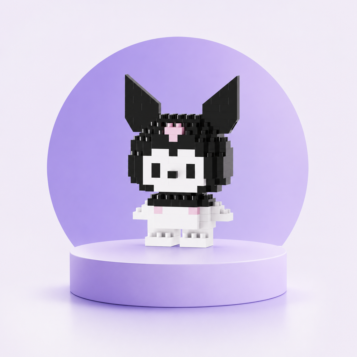 Kuromi mini building block figure display image