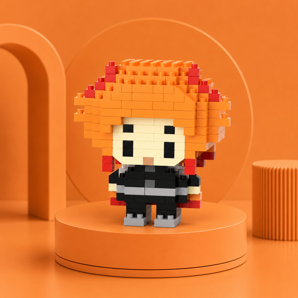 Kyojuro Rengoku mini building block figure display image