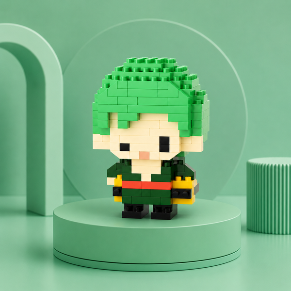 Roronoa Zoro mini building block figure display image