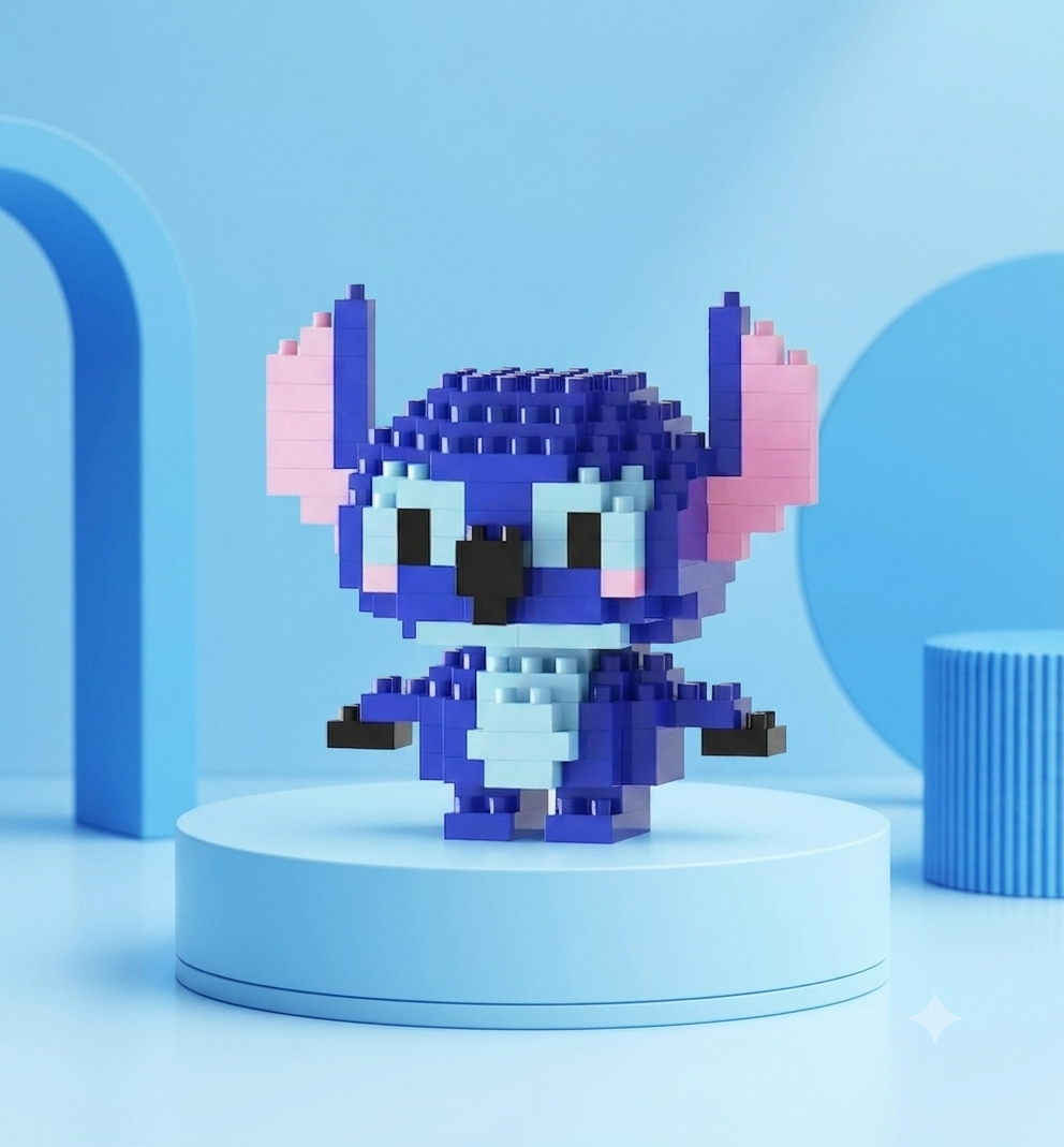 Stitch mini building block figure display image