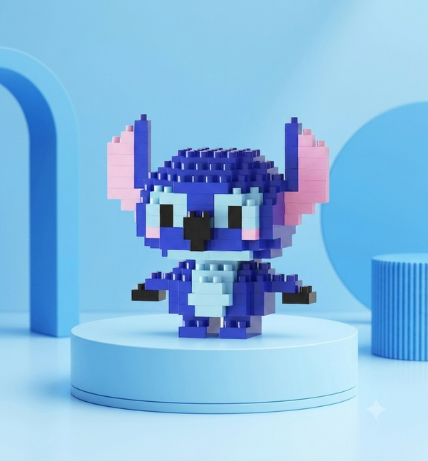 Stitch mini building block figure display image