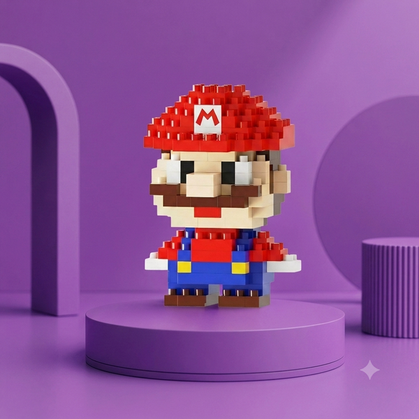 Super Mario mini building block figure display image